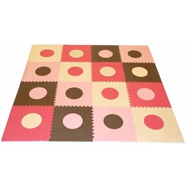 Tadpoles 16 Sq Ft Playmat Set Pinkbrown