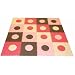 Tadpoles 16 Sq Ft Playmat Set, Pink/Brown