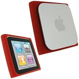 iGadgitz Red Silicone Skin Case Cover for Apple iPod Nano 6th Generation 8gb, 16gb + Screen Protector Guide