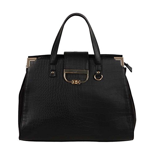 FASH Tote Style Crocodile Finish Top Handle Office Handbag