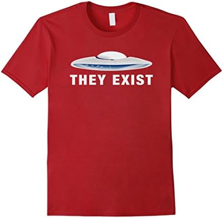 Men's UFO They Exist Shirt [Person of Interest] 2XL Cranberry