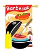 Barbecue Flag Indoor/outdoor 28" X 44"