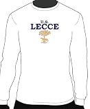 U.S. Lecce Basic Logo Long Sleeve Tee, Adult Medium - White