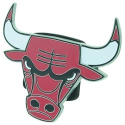 Chicago Bulls NBA Pewter Logo Trailer Hitch Cover by Half Time