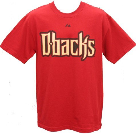 Men`s Arizona Diamondbacks #17 Brandon Webb Name and Number Tee - M