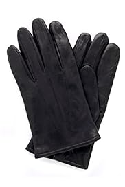 Leather Stitch Detail Plain Gloves