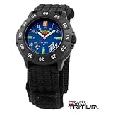 UZI Protector Nylon Strap Watch with Tritium Technology - Blue - UZI-004-N