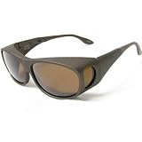 Cocoons Live Eyewear Sunglasses Slim Line (Medium) Sand Frame with Polarized Amber Lenses... by 