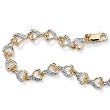 10k Gold Heart-Link Bracelet