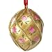 Faberge Rose Trellis Egg Glass Ornament