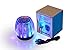 WATER ASLEEP®Ultra Portable Wireless Bluetooth Speaker with LED Lights&FM radio Built-in Mic for Home Party Beach Picnic,For Cellphones Tablets Computers Laptops &other Bluetooth devices(Gift pakage)