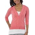 Merona® Women's 3/4 Sleeve Ruffle Front Cardigan Sweater - Mesa Delight