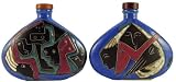 Review Mara  / 28 Oz. MARA Stoneware COLLECTIBLE Liquor Flask DECANTER Abstract FACES Horse DESIGN