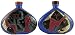 28 Oz. MARA Stoneware COLLECTIBLE Liquor Flask DECANTER Abstract FACES Horse DESIGN