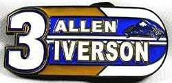 Allen Iverson Denver Nuggets Player Belt Buckle, NBA Basketball Buckle