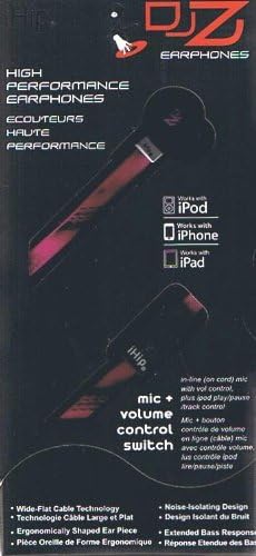 iHip IP-PC DJZ Noise Isolating Ear Buds with Built-In Microphone