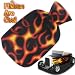 Health & Personal Care : Flames Print Fleece Covered Hot Water Bottle