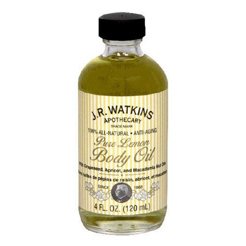 J.R. Watkins Body Oil, Pure Lemon, 4 oz (120 ml) (Pack of 3) by J.R. Watkins Apothecary