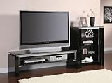 Black and Silver TV Stand by Coaster Furniture