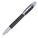 モンブラン MONTBLANC (モンブラン) スターウォーカー メタルラバー 25608 万年筆 ペン先 EF（極細） ブラックシルバーカラー黒銀色 [並行輸入]