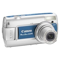 Canon PowerShot A470 Digitalkamera (7 Megapixel, 3-fach opt. Zoom, 2,5" Display) blau