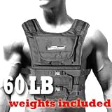 NEW! ZFO-60LBS Adjustable Weighted Vest (WEIGHTS INCLUDED.One size fits all.)