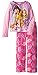 Disney Princess Big Girls' Belle Aurora Rapunzel Cozy Fleece Pajama Set