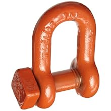 CM M451 Midland Trawling Shackle, Carbon, 5/8" Size, 9000 lbs Capacity