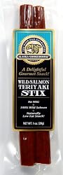 Alaska Smokehouse Salmon Teriyaki Stix, 1-Ounce Bags (Pack of 6)