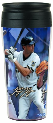 MLB Milwaukee Brewers 16-Ounce Travel Mug