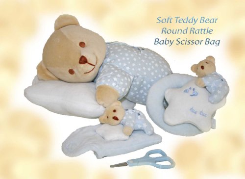 Baby Gift Set Moons & Stars. Blue