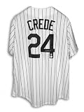 Joe Crede Autographed Chicago White Sox Pinstripe Jersey