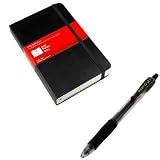 Office Products : Moleskine 2009 Black Large Hard Cover Daily Planner + Free Pilot G-2 Retractable Black Gel Ink Rolling Ball Pen