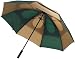 Gustbuster Pro Series 62 Umbrella Green/Tan Style 2 Striped Rubber Handle