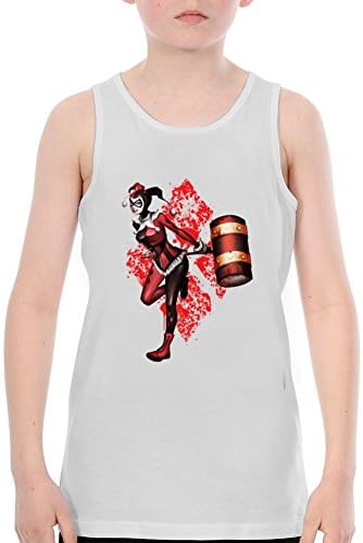 Custom DC Comics Harley Quinn And Joker Ash Tank Top