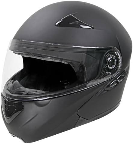 Hawk EVX 9000 Matte Black Modular Helmet - Medium