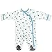 Babysoy Organic Cotton Pattern Footie (Baby) - Whale-0-3 Months