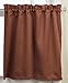 Lorraine Home Fashions Facets Room Darkening Blackout Tier Curtain Pair, 55 by 24-Inch, Chocolate