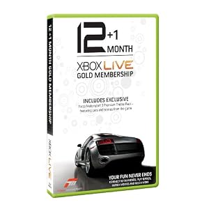 Xbox LIVE 12 +1 Month Live Subscription Card - Forza 3 Branded (Xbox 360)