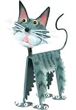Colorful Metal Cat Sculpture Figurine 6″
