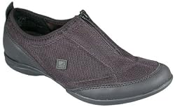 Sperry Womens Coastline Zip Black Slip-Ons