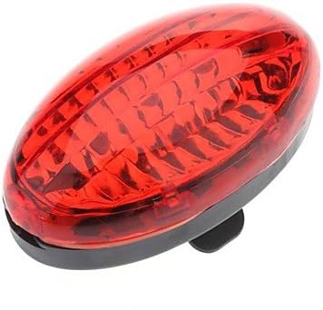 RayShop - Black+Red LED Safety Flashing Light