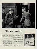 After you ... Soldier! Pullman's job today is moving troops and moving you. ..... 1942 Pullman War Bond Ad, A3414A