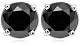 14k White Gold Black Diamond Stud Earrings (2 cttw)