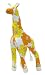 Color Zoo Grady The Giraffe Stuffed Animal, Yellow Fields