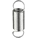 Extension Spring, 302 Stainless Steel, Inch, 0.5" OD, 0.041" Wire Size (Pack of 10)