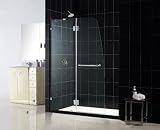 DreamLine SHDR-3345728-04 Aqua LUX Shower Door Clear Glass, Brushed Nickel