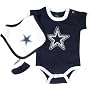 Dallas Cowboys Newborn/Infant 3 Piece Creeper Set