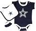 Dallas Cowboys Newborn/Infant 3 Piece Creeper Set