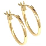 14K Gold Hoop Earrings + Post Ear Wires